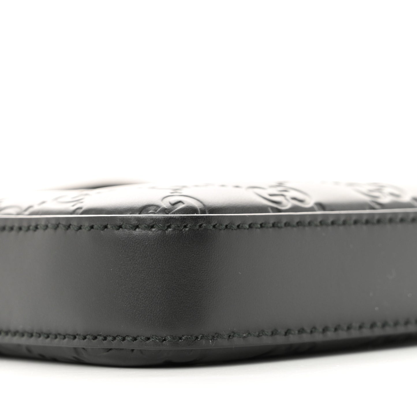 Guccissima Signature Medium Flat Messenger Bag Black