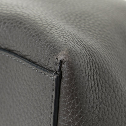 Valentino Garavani Grained Calfskin Rockstud Shoulder Tote Graphite 7 of 17