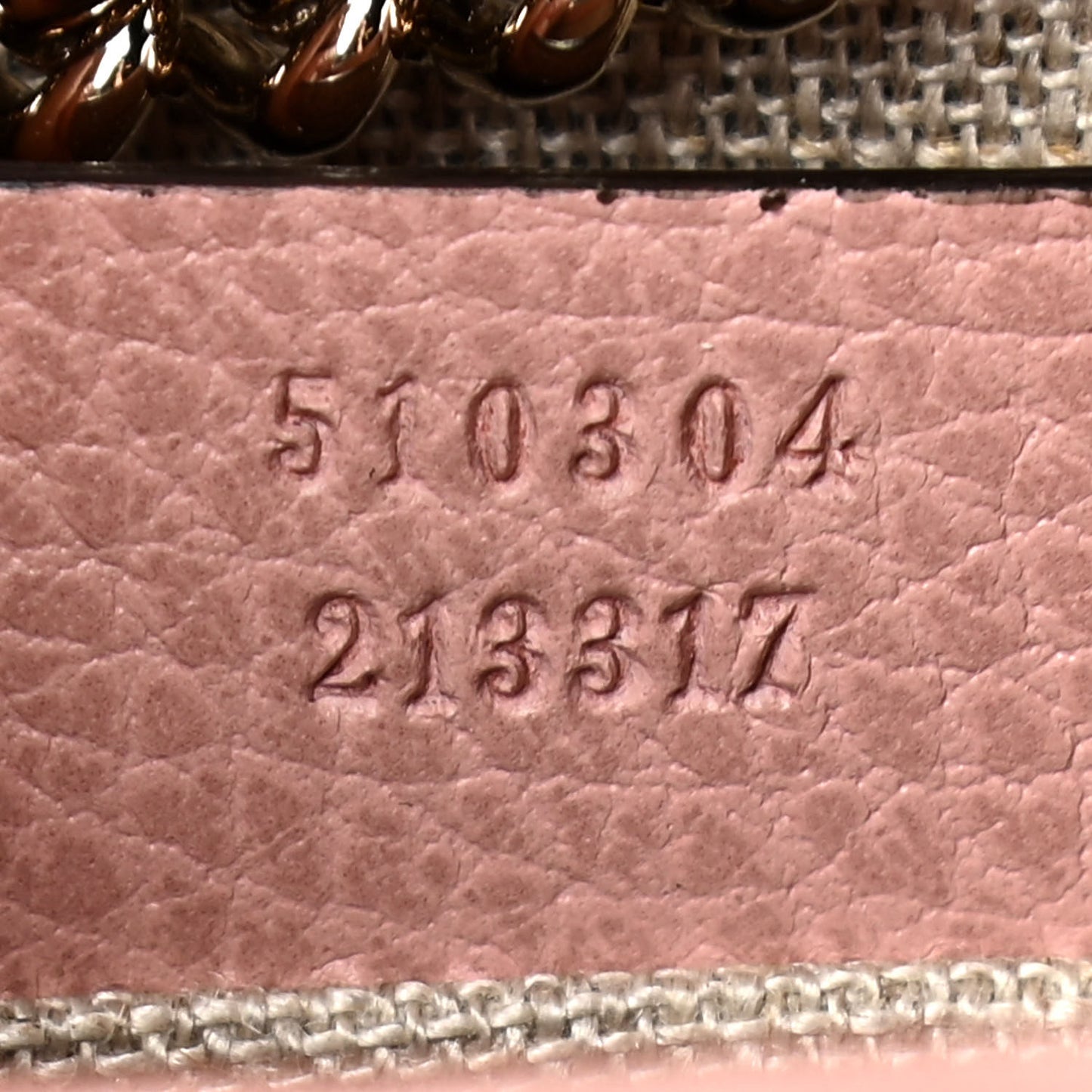 Dollar Calfskin Small Interlocking G Shoulder Bag Soft Pink