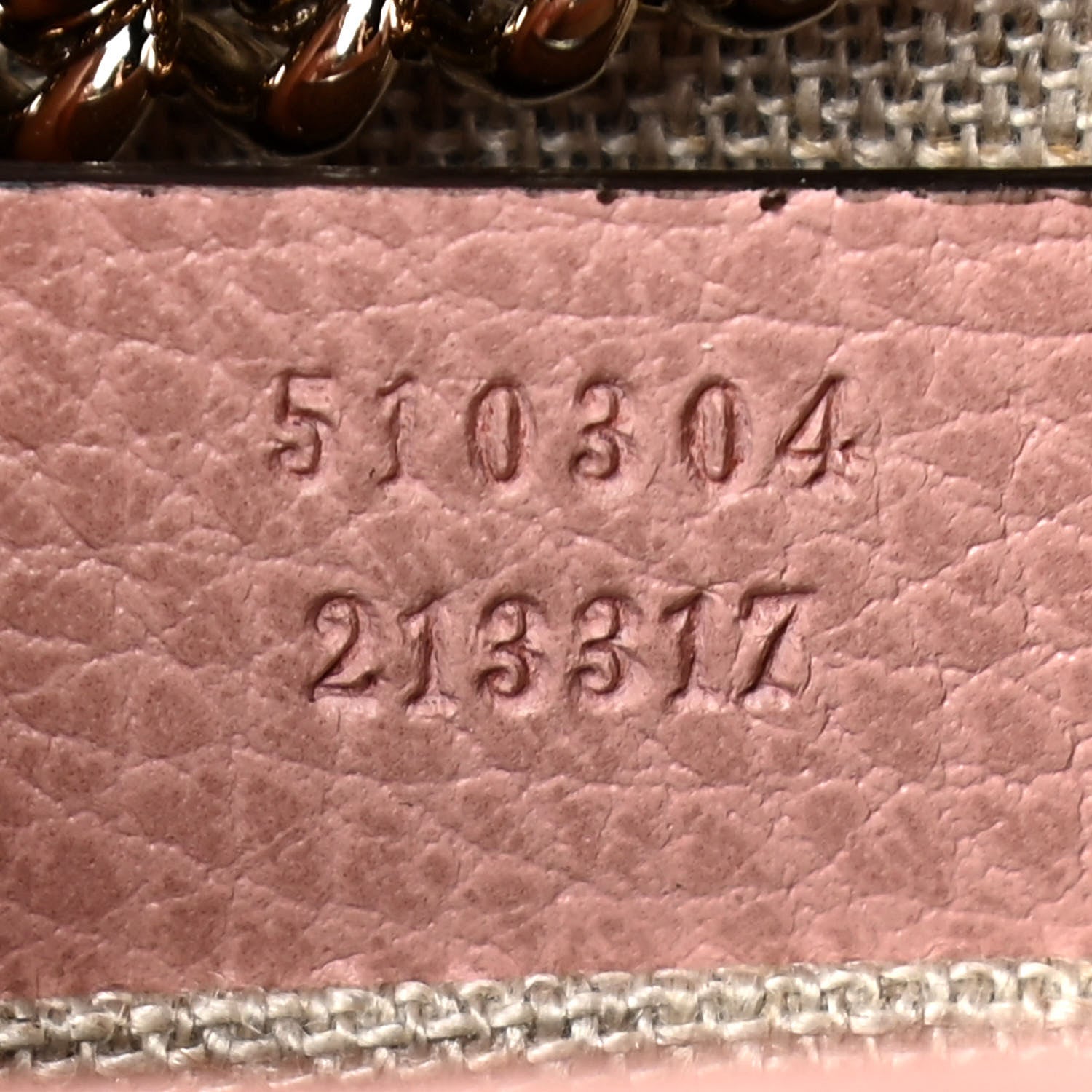 Gucci Dollar Calfskin Small Interlocking G Shoulder Bag Soft Pink 7 of 13