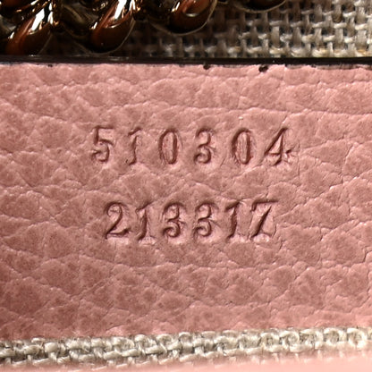 Gucci Dollar Calfskin Small Interlocking G Shoulder Bag Soft Pink 7 of 13