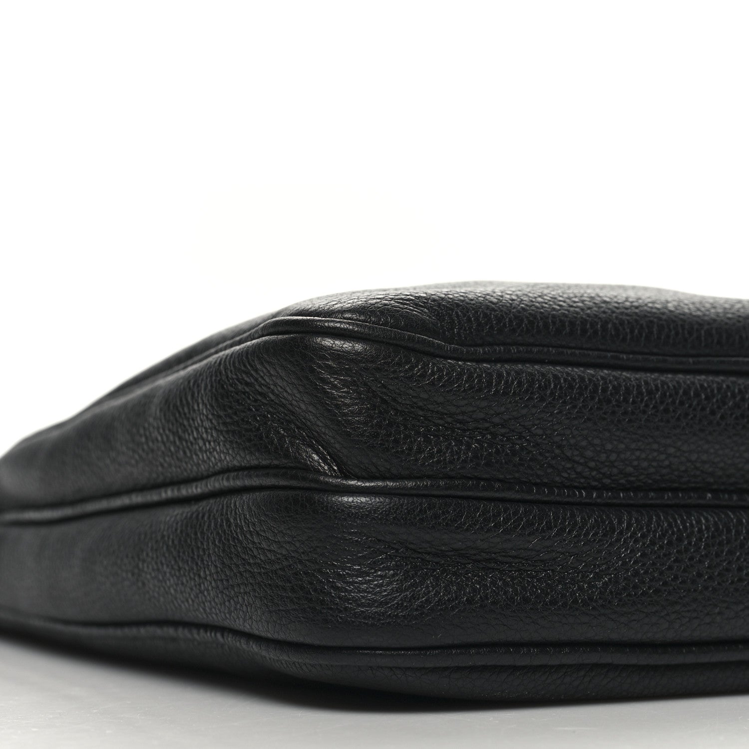 Prada Vitello Daino Flat Messenger Bag Black 9 of 10