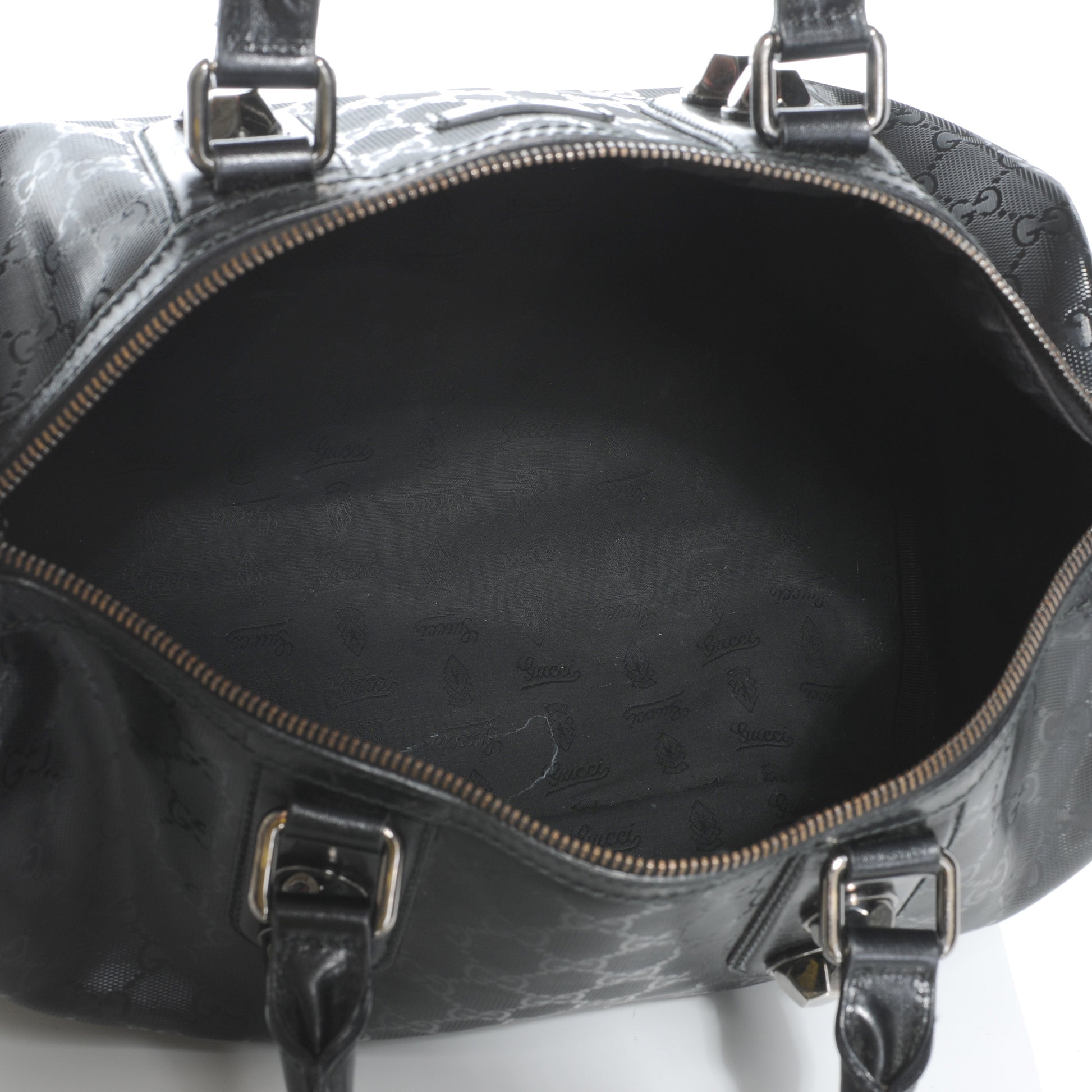 Gucci Imprime Monogram Medium Joy Stud Boston Black 9 of 9