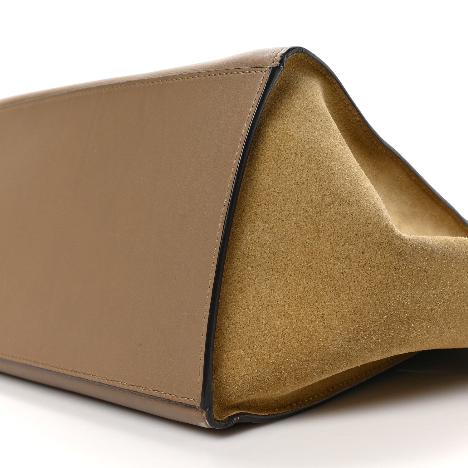 Celine Calfskin and Suede Small Tri-Color Trapeze Navy 8 of 8