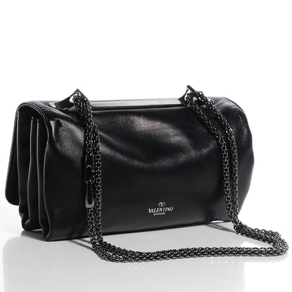 Valentino Garavani Nappa Crystal Encrusted Studs Va Va Voom Shoulder Bag Black 3 of 7