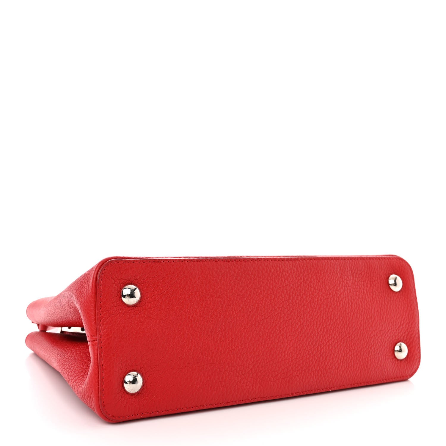 Louis Vuitton Taurillon Capucines PM Rubis 4 of 9