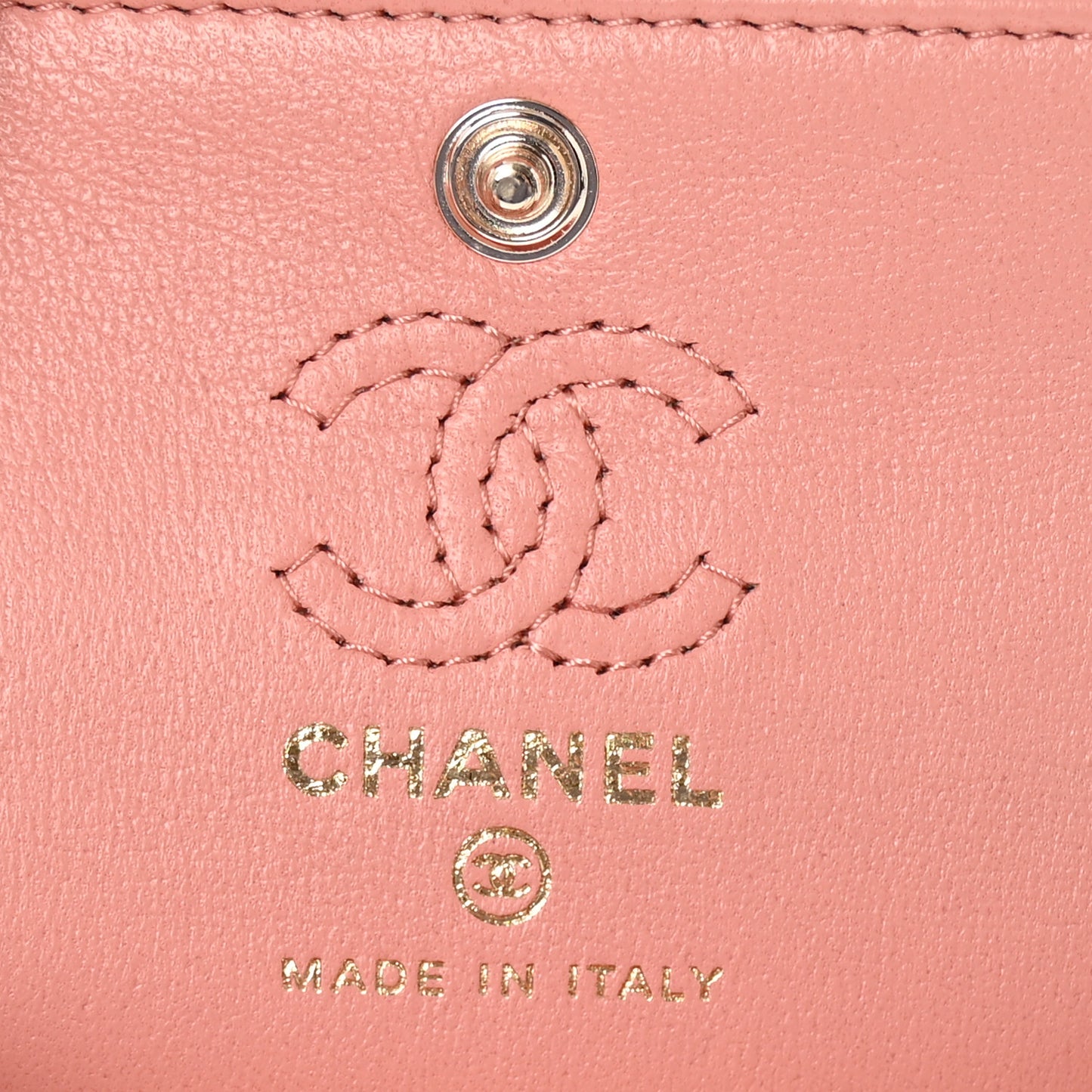 Lambskin Quilted Mini Double Flap With Hook Coral