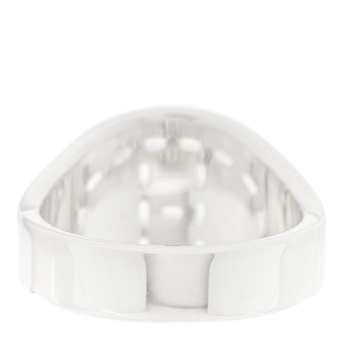 Hermes Sterling Silver PM Chaine d'Ancre Enchainee Band Ring 52 6 3 of 5