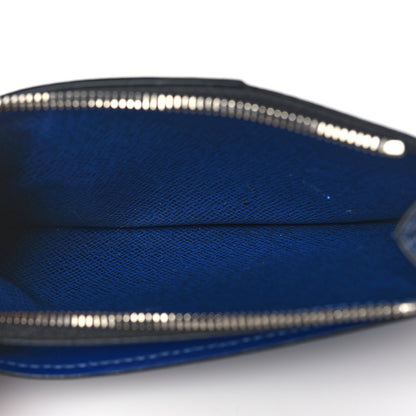 Louis Vuitton Monogram Taiga Coin Card Holder Cobalt 5 of 6