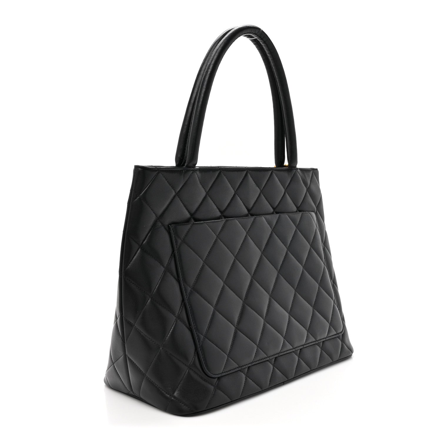 Chanel Lambskin Quilted Medallion Tote Black 3 of 15