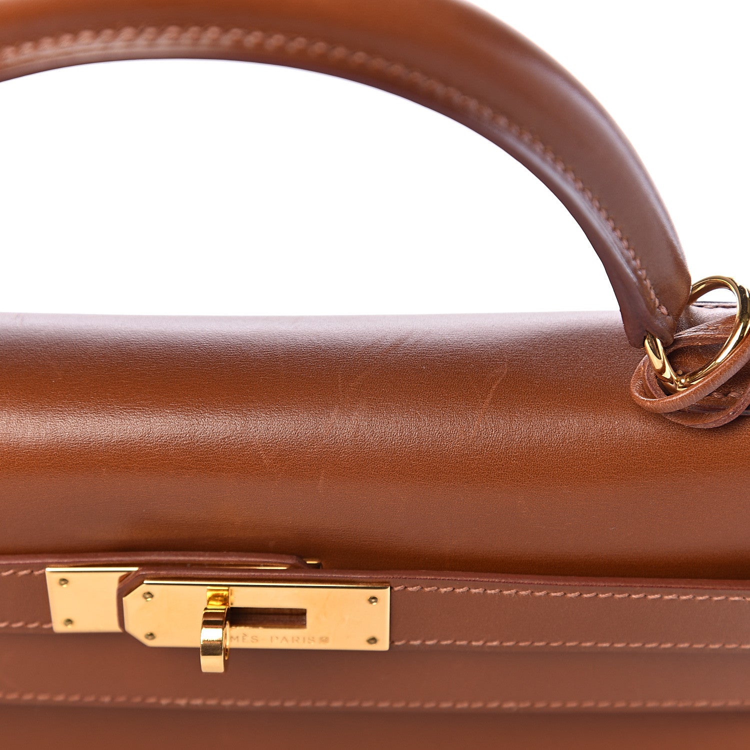 Hermes Box Kelly Retourne 32 Noisette 7 of 18