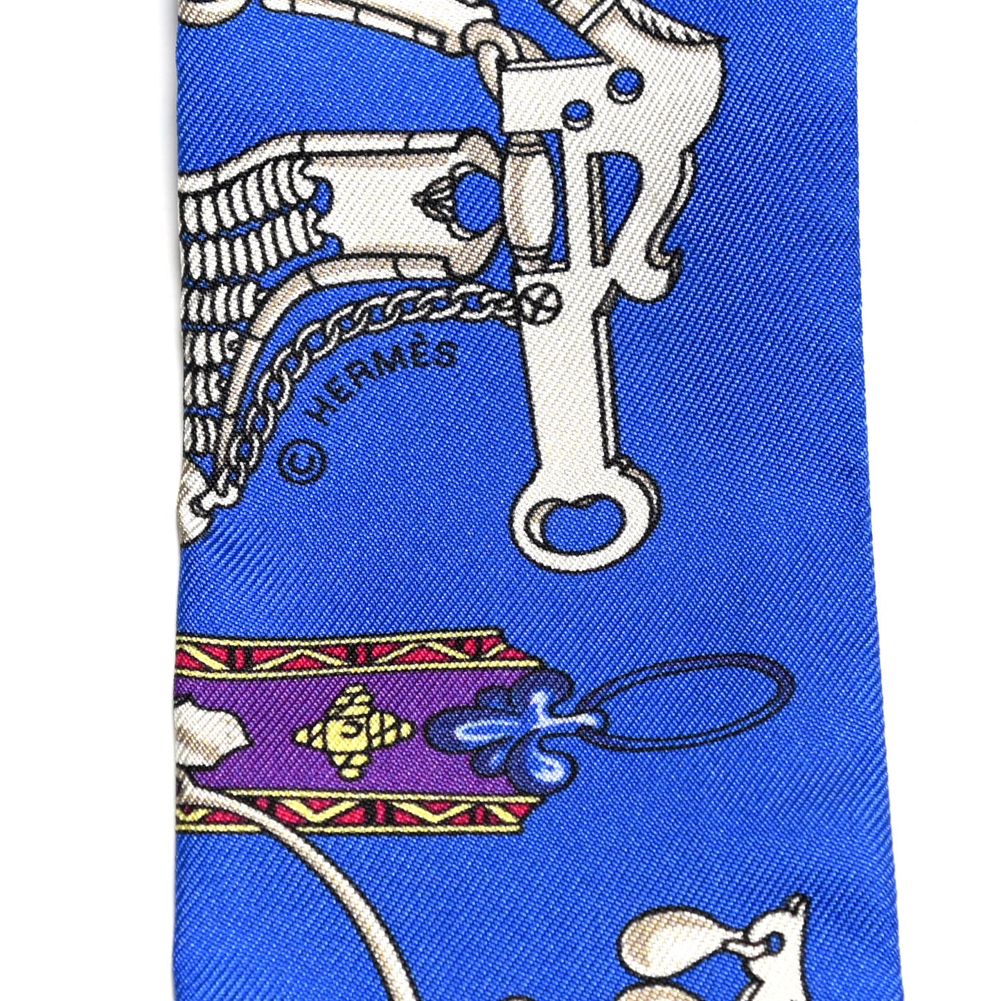 Silk Mors Et Gourmettes Remix Twilly Bleu Roy Turquoise Prune