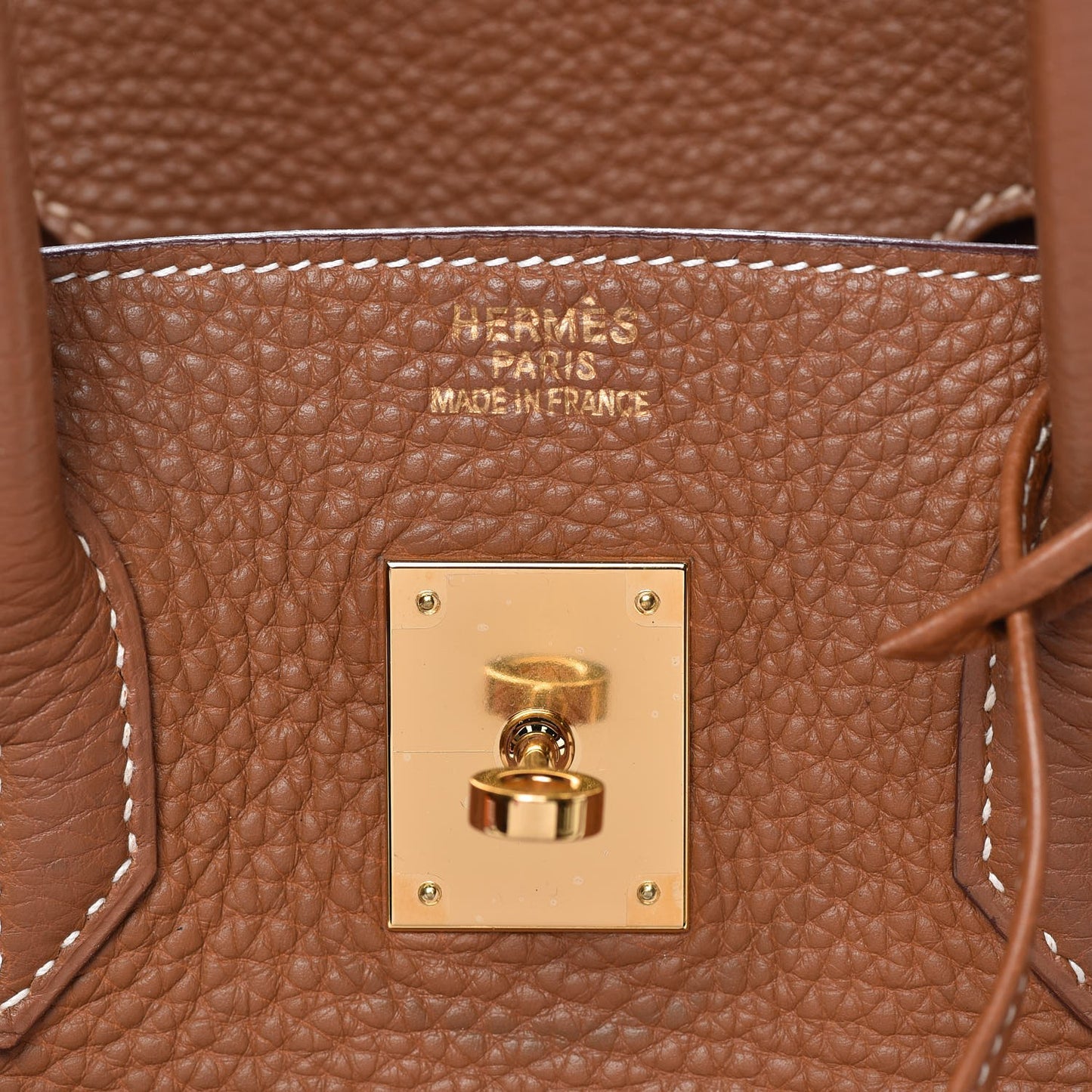 Taurillon Clemence Birkin 35 Gold