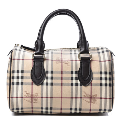 Burberry Haymarket Check Small Chester Bowling Bag Chocolate 1 of 9