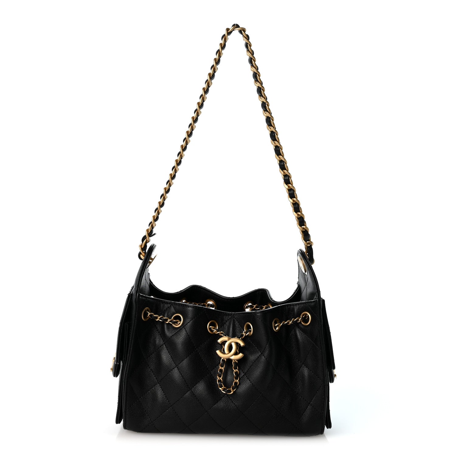 Chanel Caviar Quilted Mini Chanel 25 Handbag Black 1 of 11