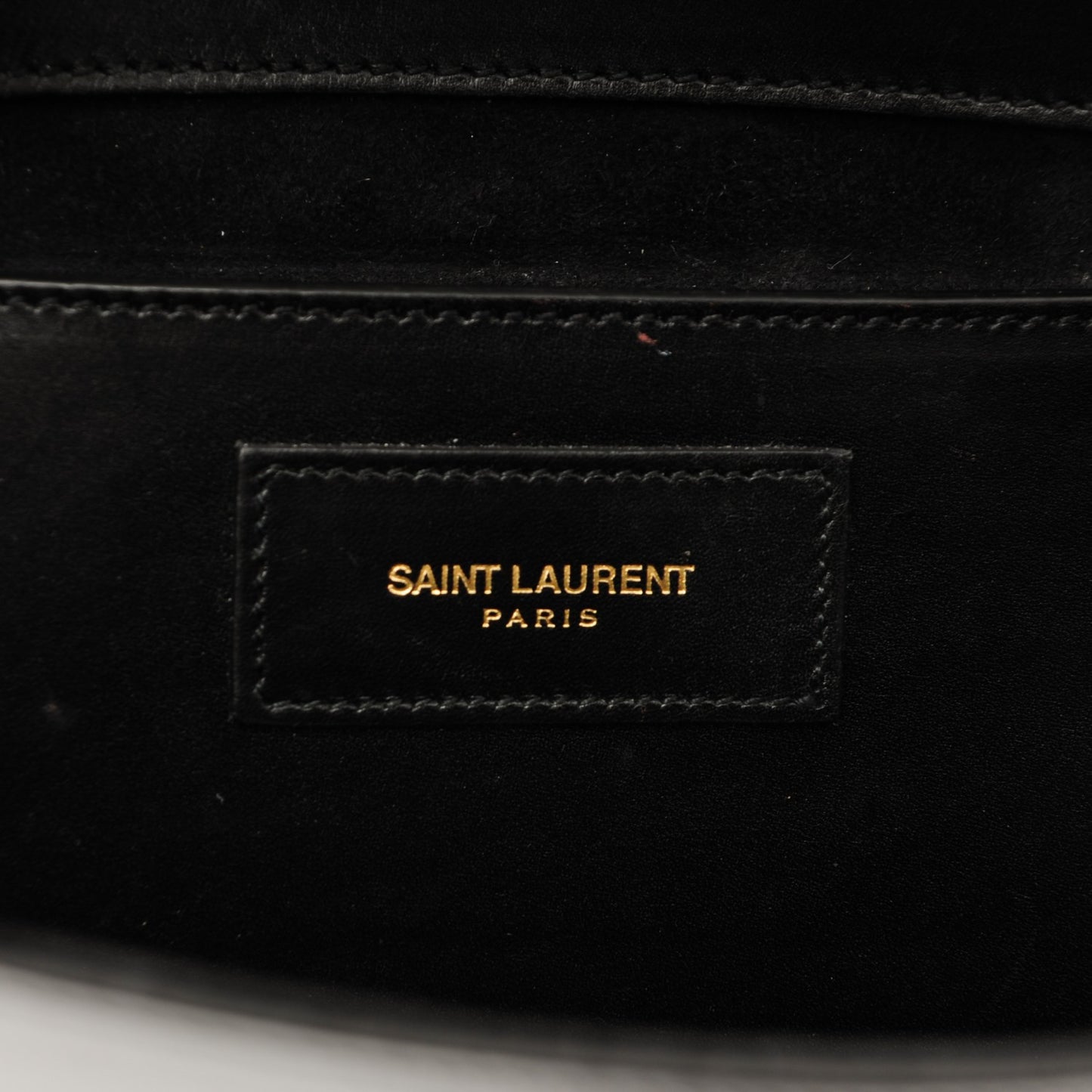 Calfskin Classic Monogram Clutch Black