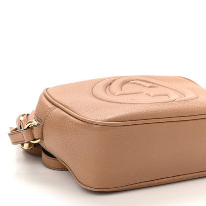 Gucci Pebbled Calfskin Small Soho Disco Bag Camelia 9 of 11