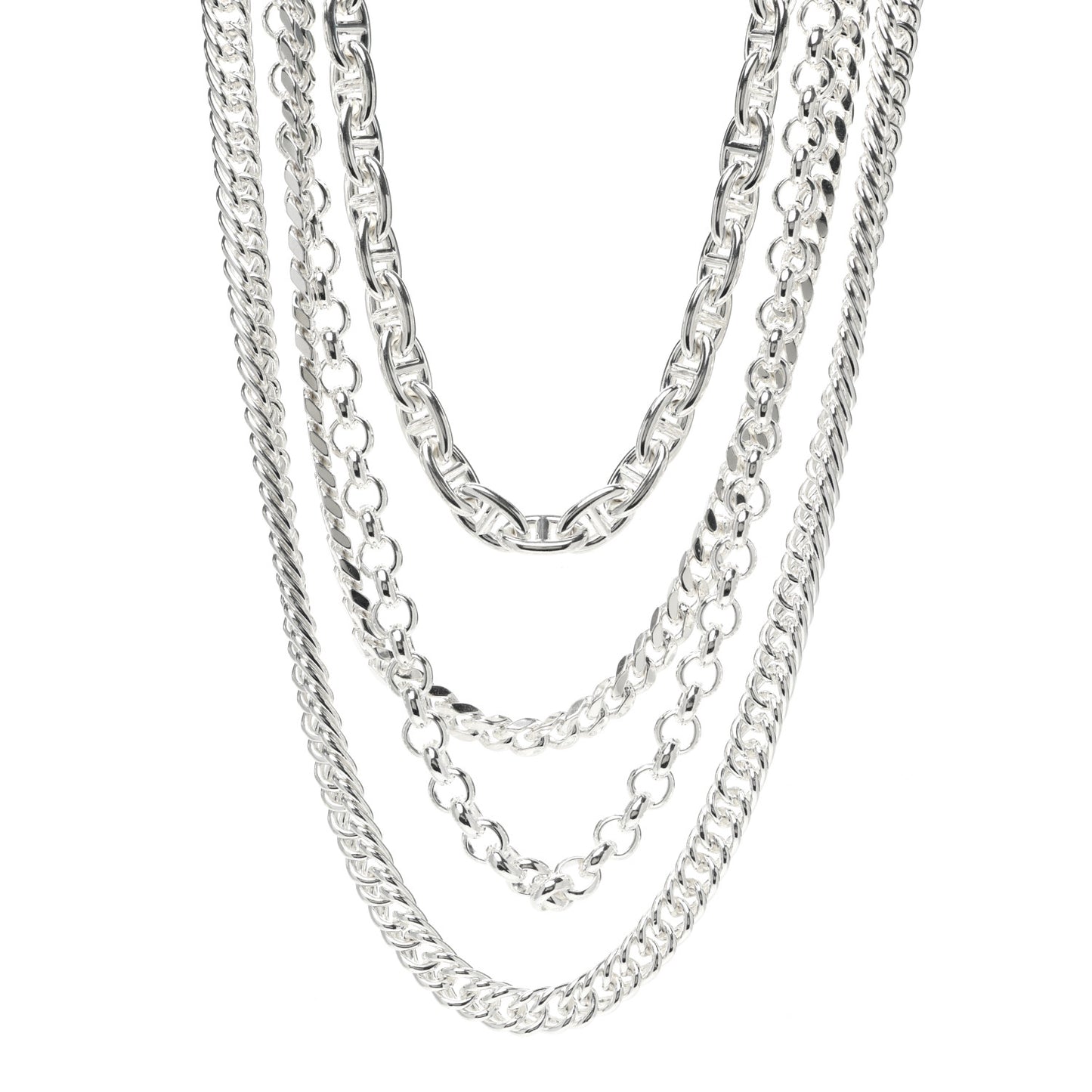 Sterling Silver Chaine d'Ancre Etcaetera Necklace