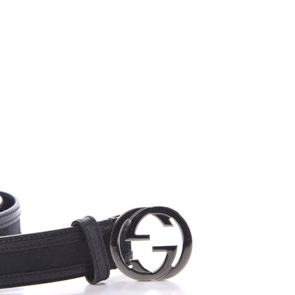 Gucci Monogram Interlocking G Belt 90 36 Black 3 of 11
