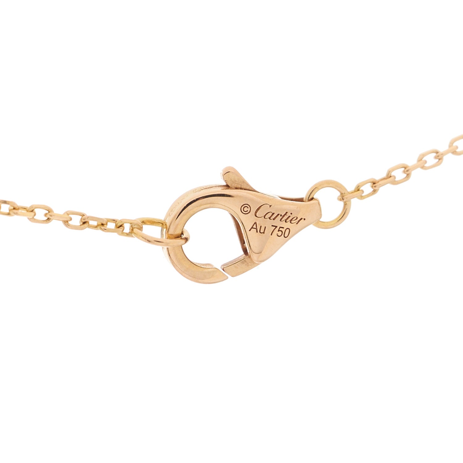 Cartier 18K Pink Gold Diamond Black Onyx XS Amulette de Cartier Pendant Necklace 5 of 6