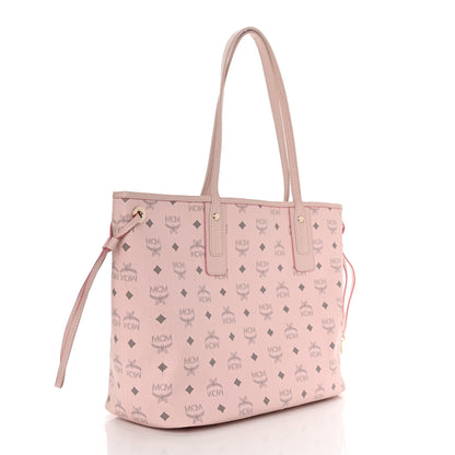 MCM Visetos Medium Liz Reversible Shopper Tote Powder Pink 4 of 12
