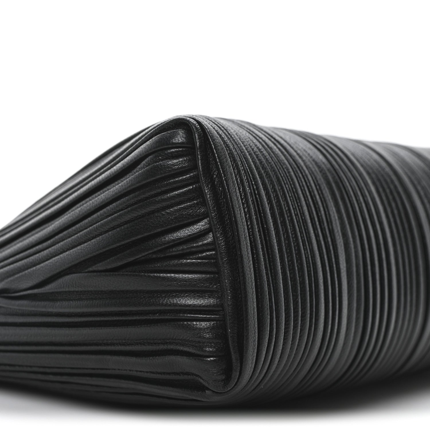 Mansur Gavriel Lambskin Pleated Shoulder Bag Black 8 of 9