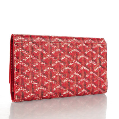 Goyard Goyardine Rivoli Wallet Red 3 of 6