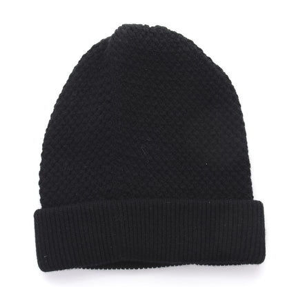 Chanel Cashmere CC Beanie Hat Black 3 of 4