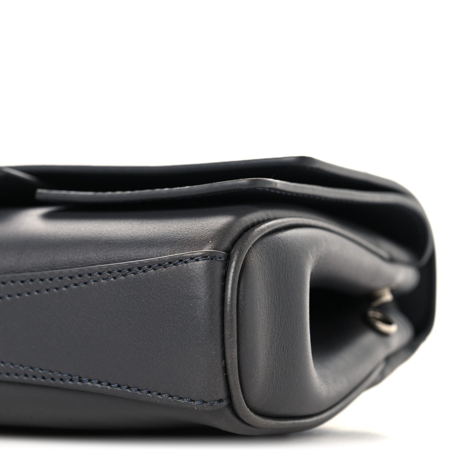 Balenciaga Smooth Calfskin Small Bel Air Clutch On Strap Grey 9 of 9