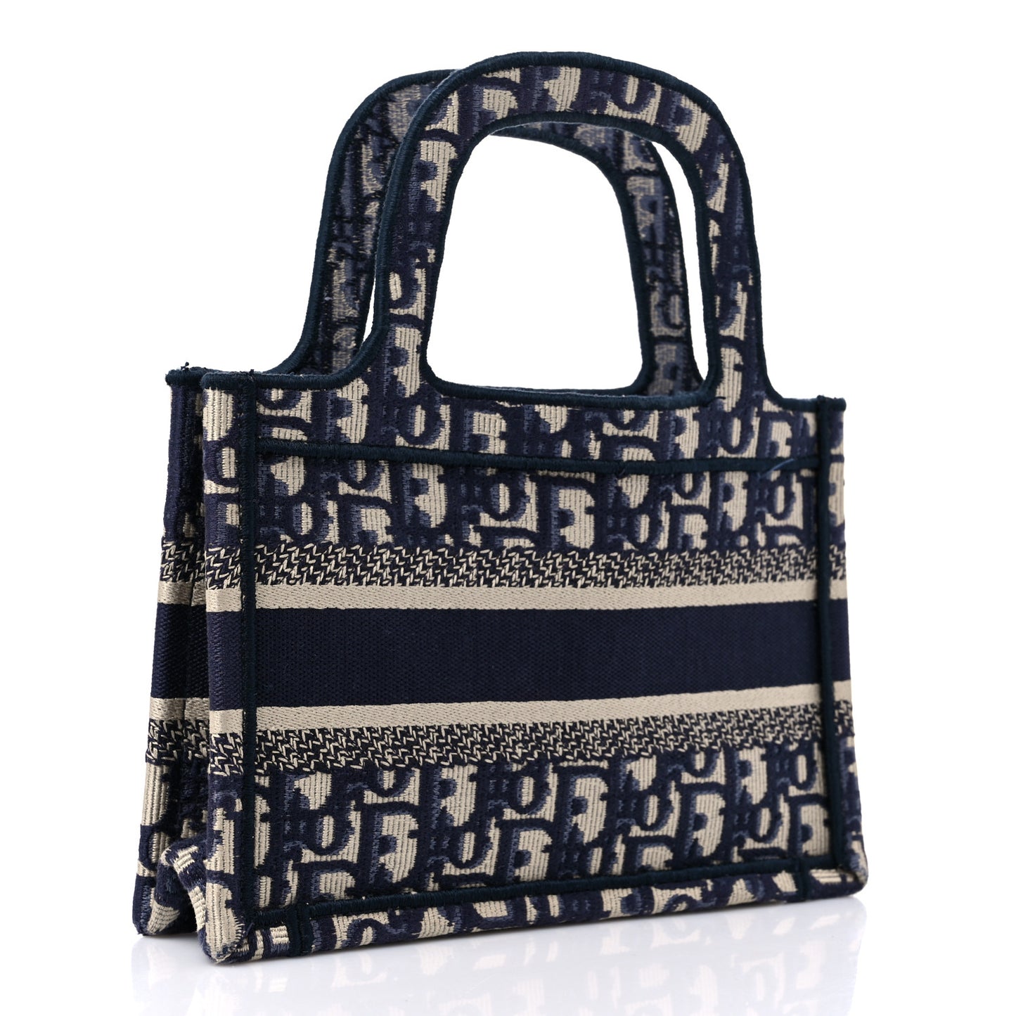 Oblique Mini Book Tote Blue Multicolor