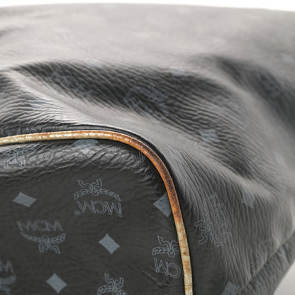 MCM Visetos Striped Munich Lion Tote Black 11 of 18