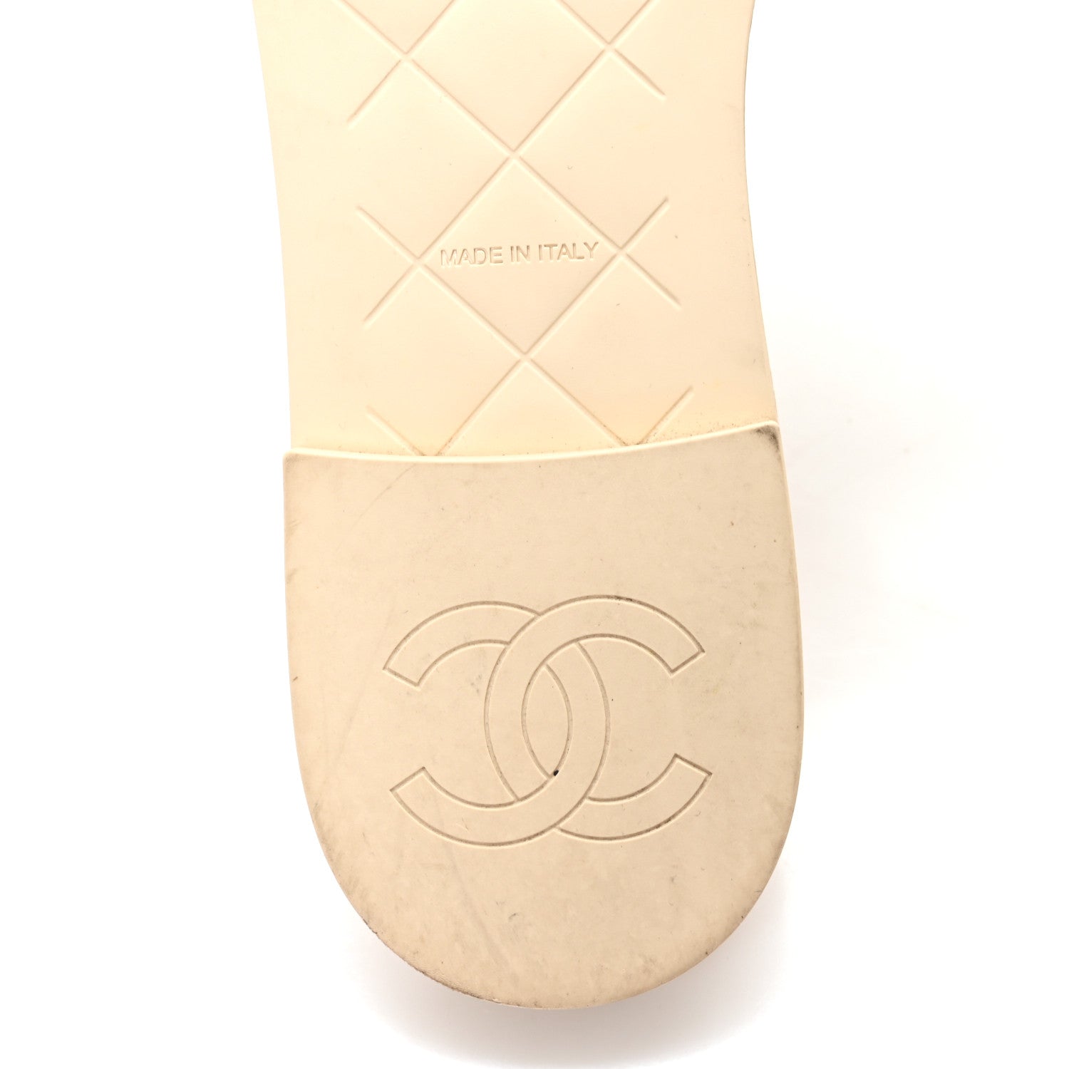 Chanel Crochet CC Mules Sandals 38.5 Beige 7 of 9