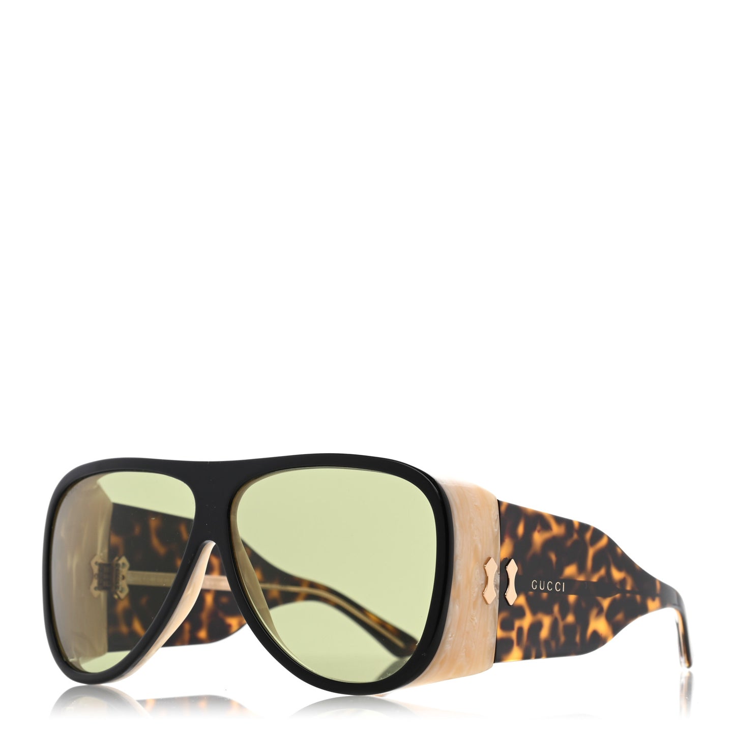 Oversized Aviator Sunglasses GG0149S Tortoise