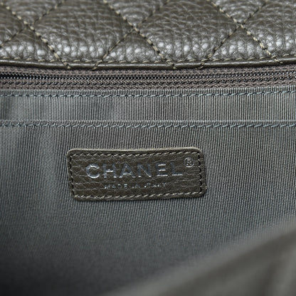 Chanel Calfskin Quilted Small XXL Travel Flap Bag Khaki 6 of 10