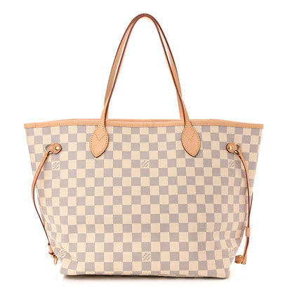 Louis Vuitton Damier Azur Neo Neverfull MM Rose Ballerine 1 of 9