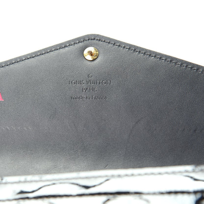 Louis Vuitton Vernis Sarah Compact Wallet Black Magnetique 6 of 7
