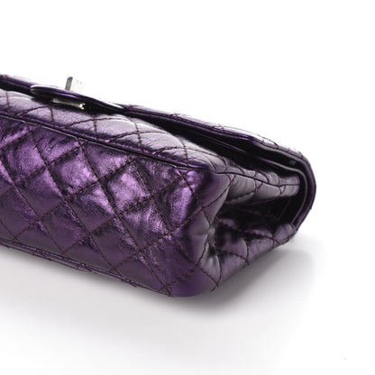 Chanel Metallic Aged Calfskin Quilted 2.55 Reissue Flap Purple 9 of 9