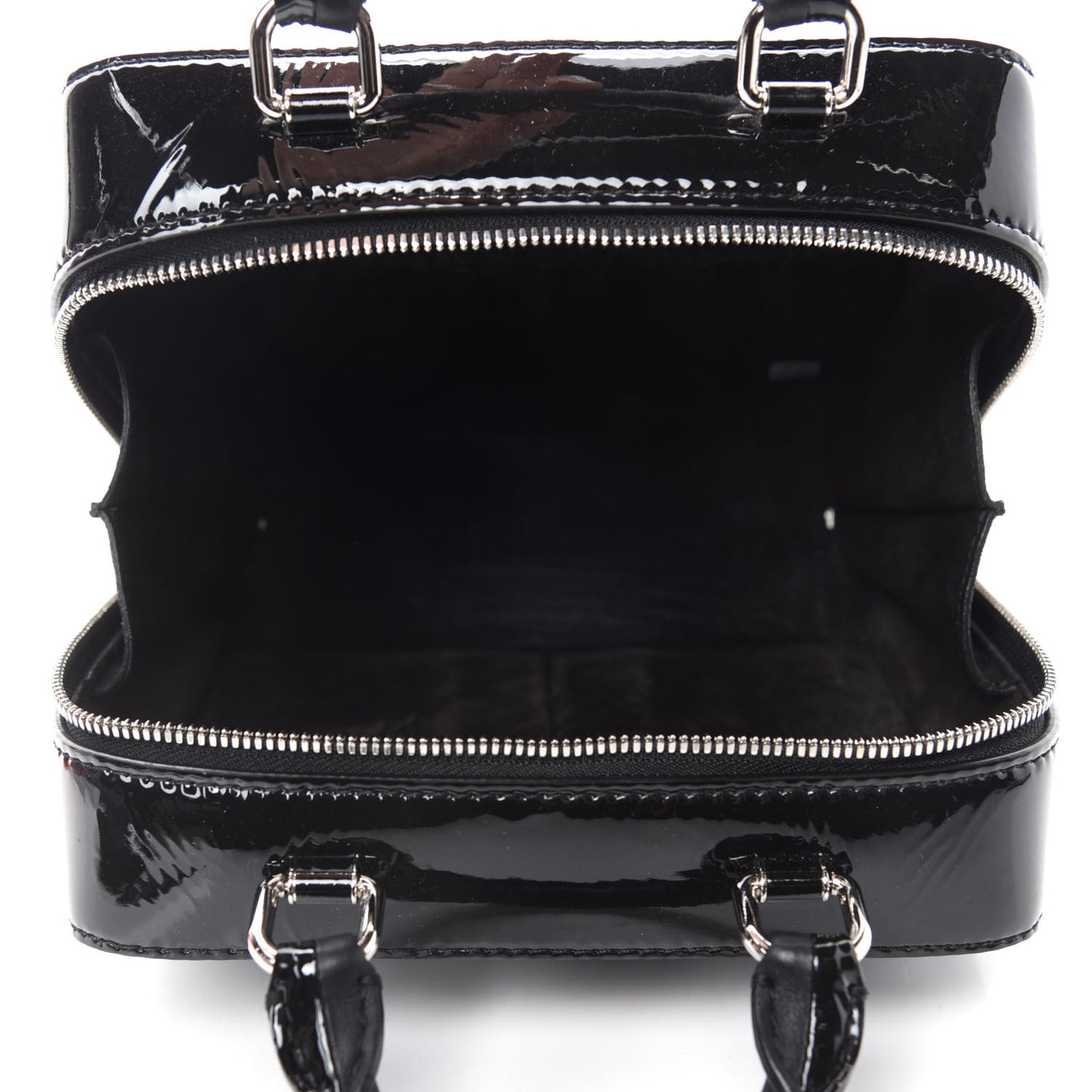 Patent Quilted Travel Kit Vanity Case Black