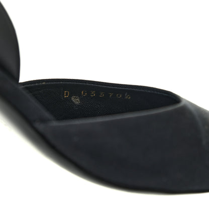 Chanel Lambskin Grosgrain CC Slingback Pumps 37 Black 8 of 8