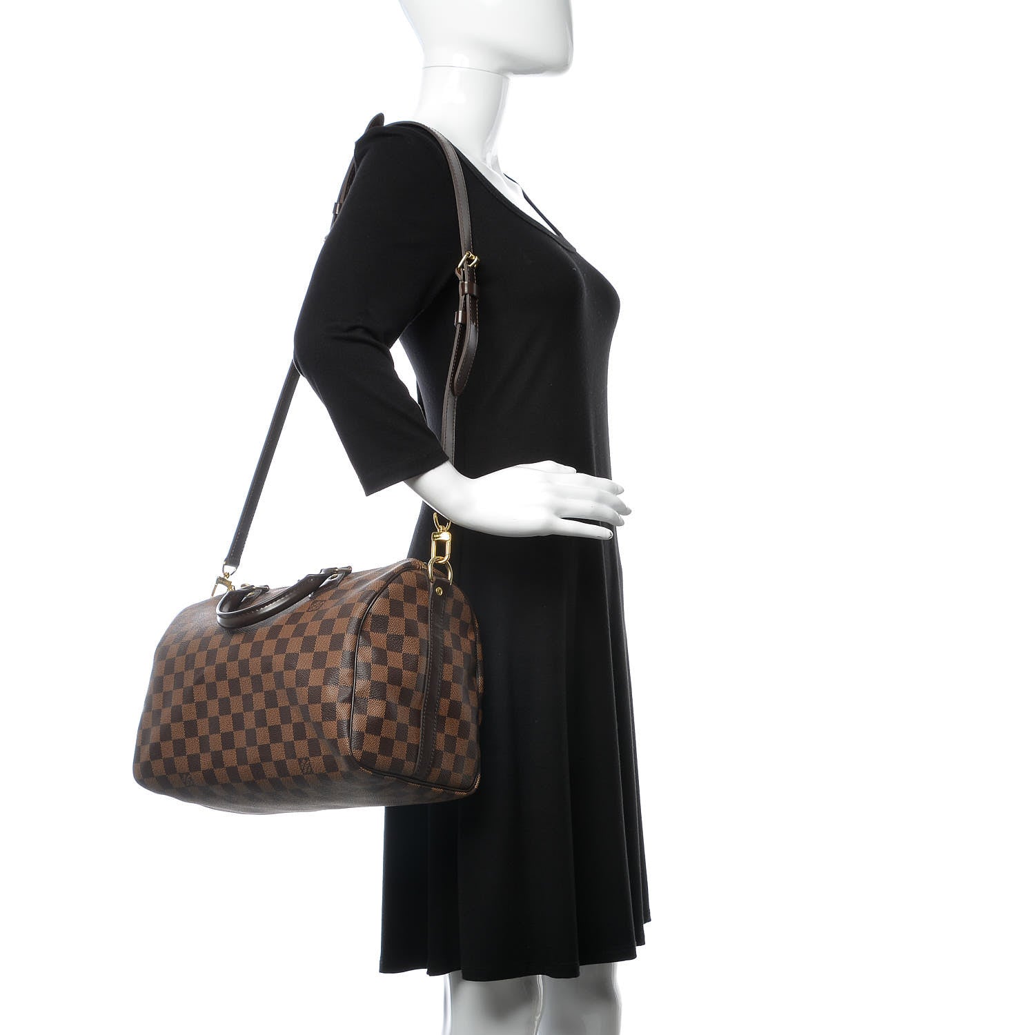 Louis Vuitton Damier Ebene Speedy Bandouliere 30 3 of 12