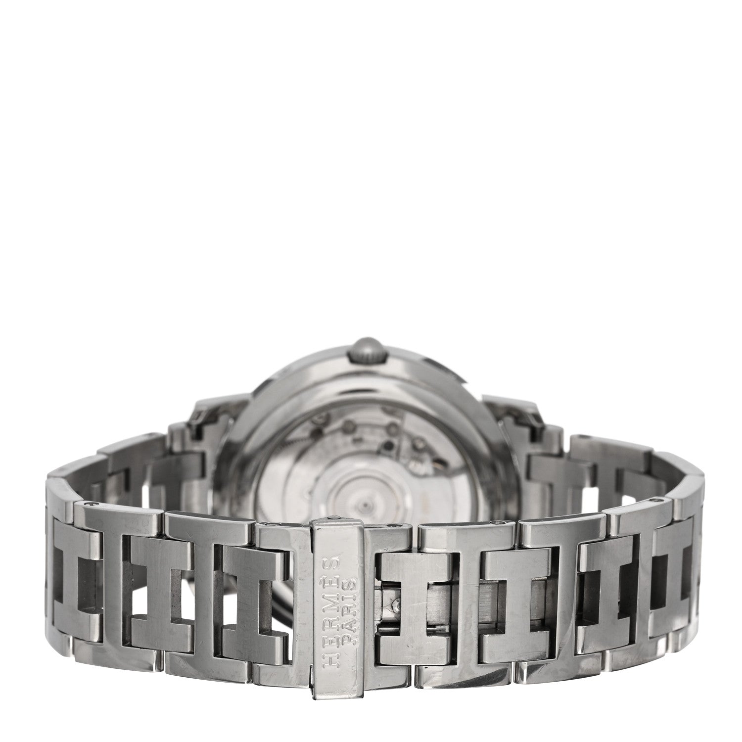 Hermes Stainless Steel 36mm Clipper Automatic Watch Blue 3 of 4