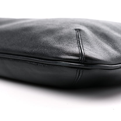 Saint Laurent Calfskin Monogram Hobo Black 9 of 10