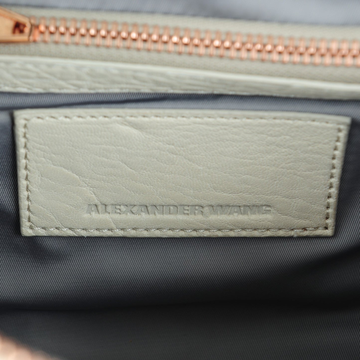 Pebbled Lambskin Mini Rockie Opaline Rose Gold Hardware