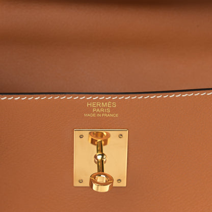 Hermes Evercolor Kelly Retourne 32 Toffee 5 of 11