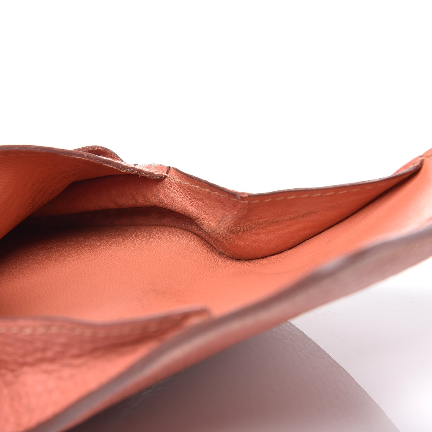 Hermes Taurillon Clemence Dogon Card Case Rose Thè 15 of 18