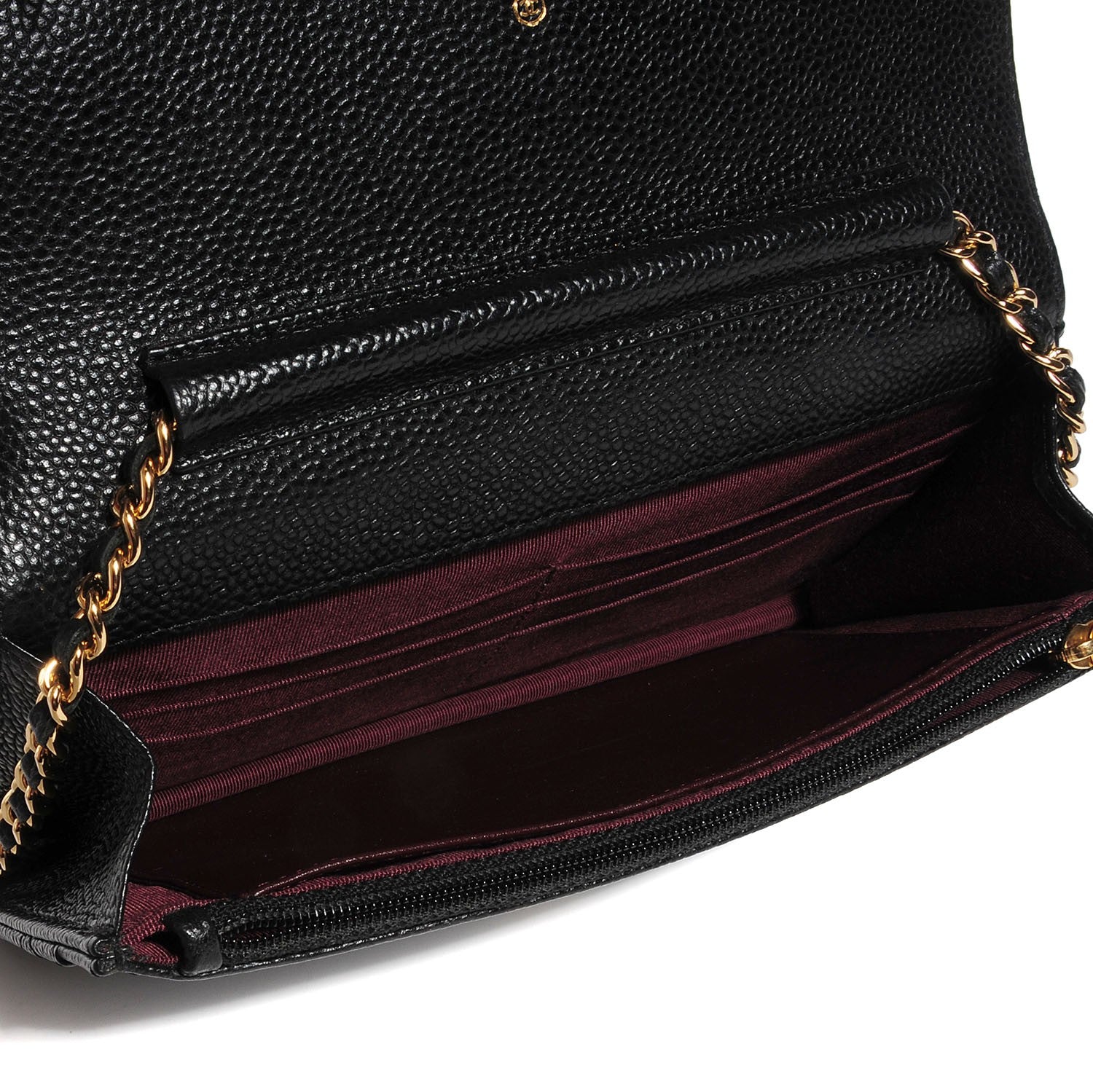 Chanel Caviar Quilted Wallet On Chain WOC Black 5 of 8