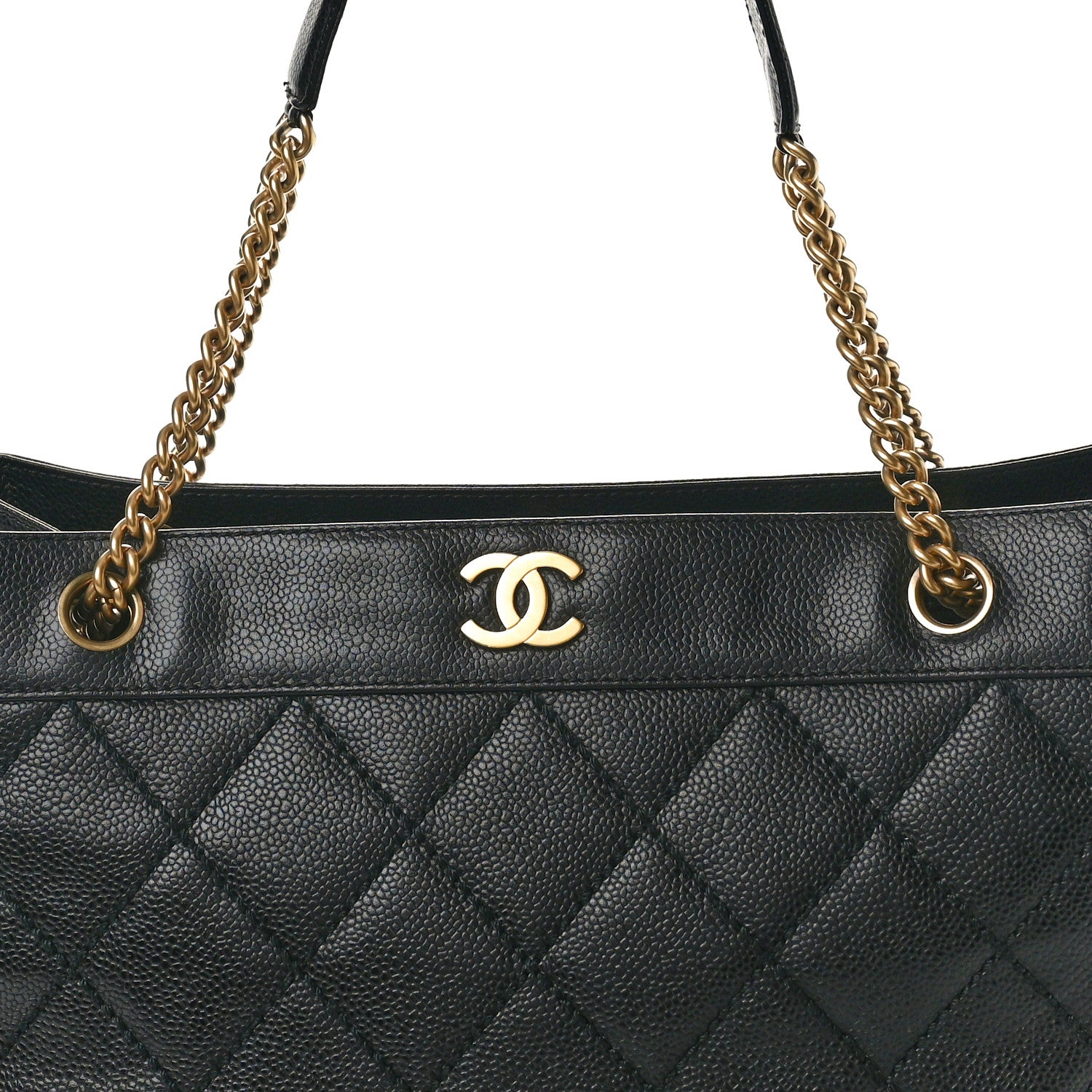 Chanel Caviar Quilted Shopping Tote Black 8 of 11