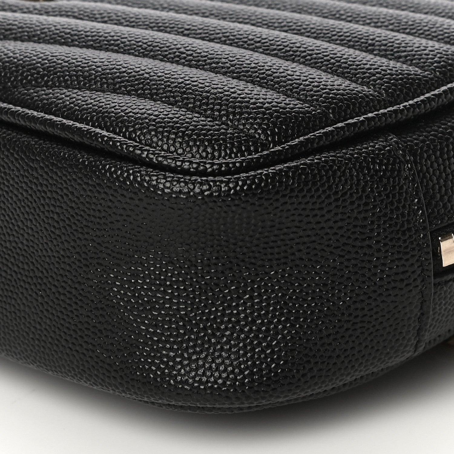 Saint Laurent Grain De Poudre Matelasse Monogram Mini Lou Camera Bag Black 10 of 10