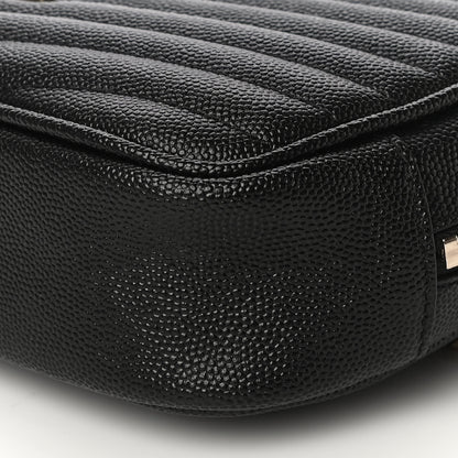 Saint Laurent Grain De Poudre Matelasse Monogram Mini Lou Camera Bag Black 10 of 10