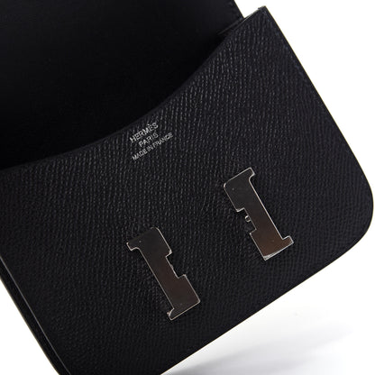 Hermes Epsom Constance Slim Wallet Black 7 of 8